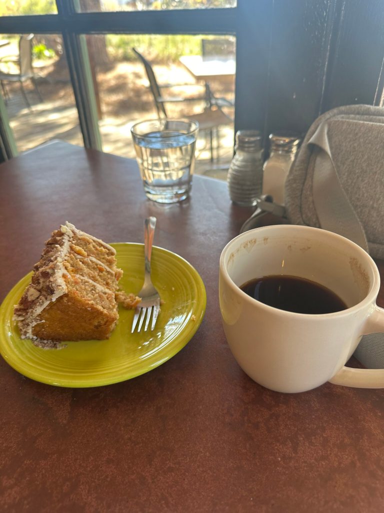 Gluten free Carrot Cake at Farmhouse Cafe and Bakery, Taos, New Mexico