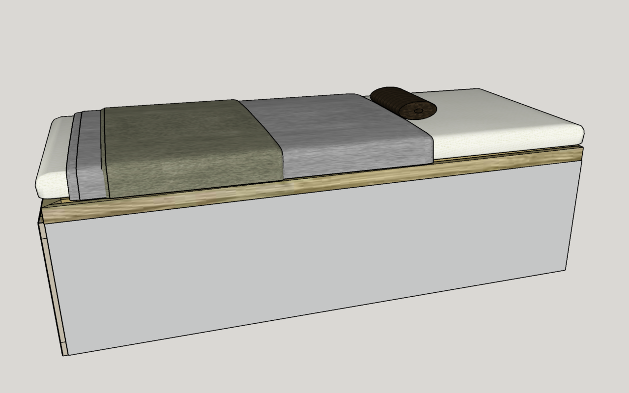 Painter campervan bench seat bed